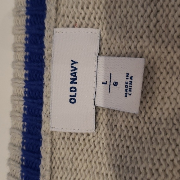 Old Navy Pullover Sweater Cotton/Nylon/Wool Blend Men's Large - Picture 6 of 10